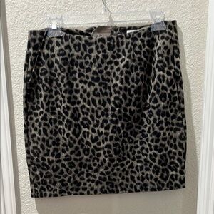Leopard Print Skirt